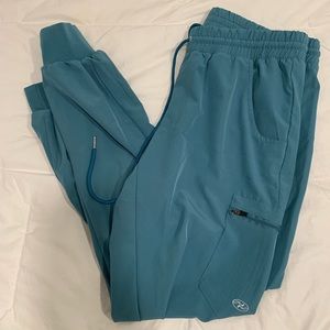 Teal Jogger Scrub Pants